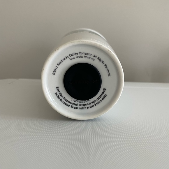 Ceramic Starbucks coffee cup mug with lid - Picture 3 of 3